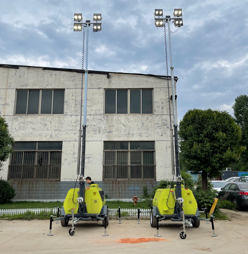 持續交貨中！山東思拓瑞克20臺9米移動照明燈車陸續發貨發往蒙古國